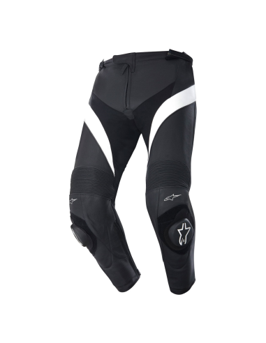 PANTALON ALPINESTARS MISSILE PIEL NEGRO/BLANCO